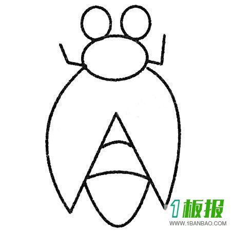 知了的简笔画图片大全