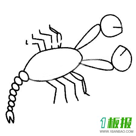 蝎子简笔画图片大全