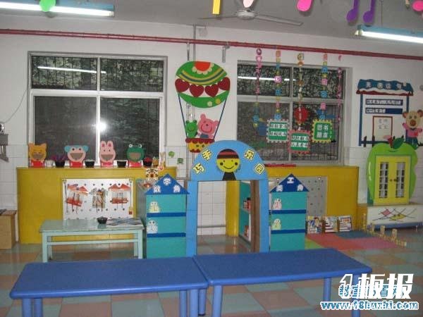 幼儿园学前班建构区设计图片：巧手乐园