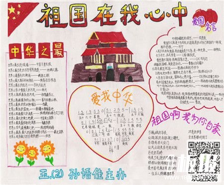 五年级爱国手抄报简单-一方有难,八方支持