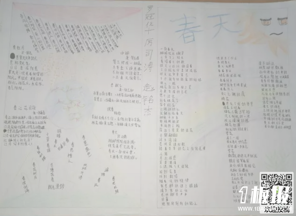 初中语文手抄报图片-春天