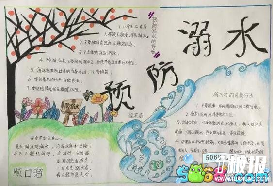 预防溺水-关于暑假防溺水手抄报素材分享