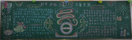 
元旦黑板报：元春
