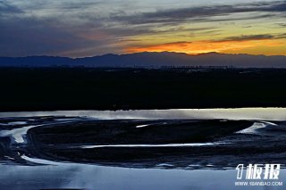 俯视宁夏银川黄河黄河母亲河黄河日落黄河落日