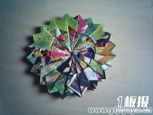 漂亮的折纸杯垫的折叠方法11
