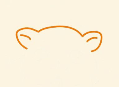卡通仓鼠简笔画1