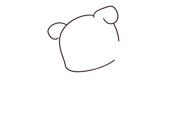 快乐的小猪简笔画1