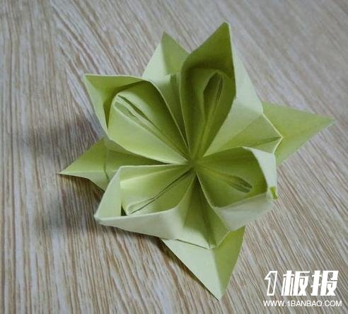 简单水仙花的折法图解