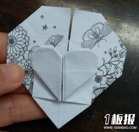 心心相印的折法步骤图