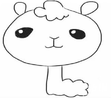 羊驼简笔画怎么画4