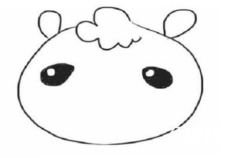 羊驼简笔画怎么画2