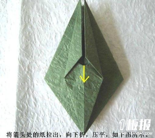 康乃馨花萼的折法图解