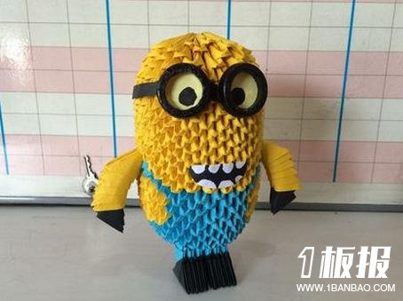 如何用三角插做小黄人