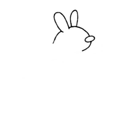 卡通袋鼠简笔画1