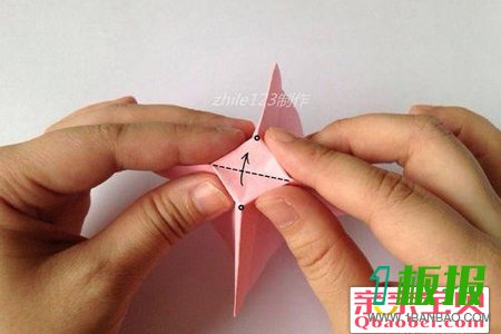 玫瑰花束折纸10