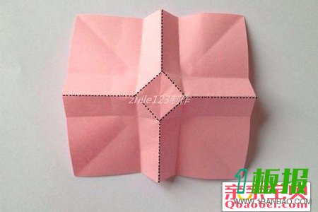 玫瑰花束折纸9