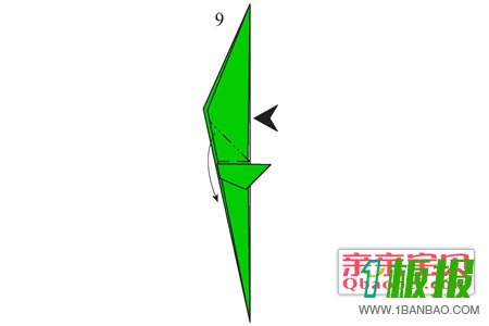 折纸玫瑰花步骤图解9