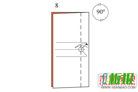 折纸玫瑰花步骤图解18