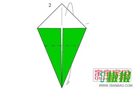 折纸玫瑰花步骤图解2