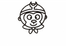 卡通孙悟空简笔画2