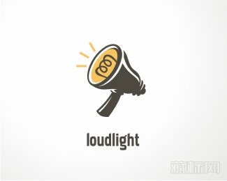LoudLight灯光喇叭logo设计
